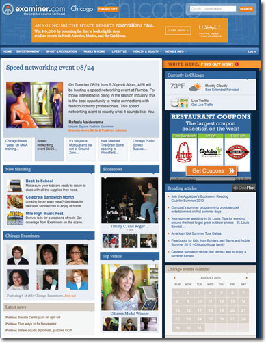 Examiner.com -- Website Awards Winner