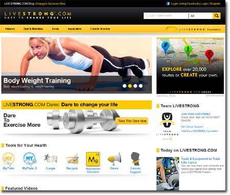 LiveStrong.com -- Website Awards Winner