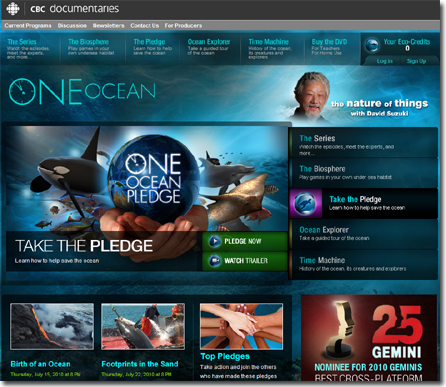 one ocean web award winner