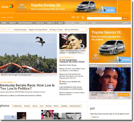 Terra USA -- Website Awards Winner